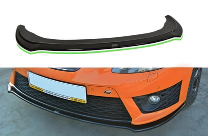 Front Lip Spoiler DPT (for Cupra, Gloss Black) for Seat Leon 2005-2012 - image 1