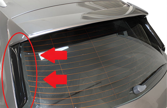 Spoiler Flap DPT (2pcs, Gloss Black) for Seat Leon 2013-2020 - image 1