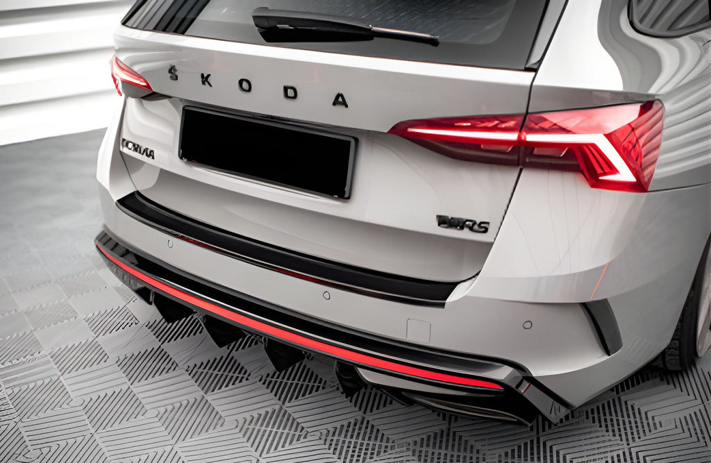 Rear Diffuser DPT (Gloss Black) for Skoda Octavia IV A8 2020- - image 1