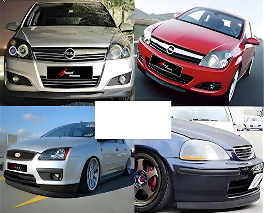 Universal Front Lip Spoiler DPT V-3 (ABS, Gloss Black) - image 1