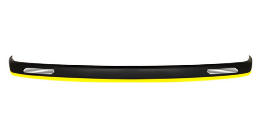 Universal Front Lip Spoiler DPT Yellow V-1 (ABS, Gloss Black) - image 1