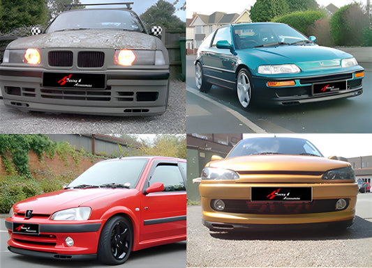 Universal Front Lip Spoiler DPT V-7 (ABS, Gloss Black) - image 1