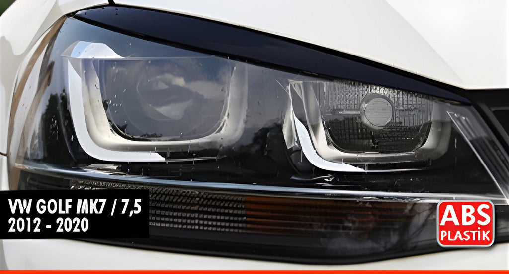 Headlight Eyelids DPT (2pcs, Gloss Black) for Volkswagen Golf 7/E-Golf 2012-2020 - image 1