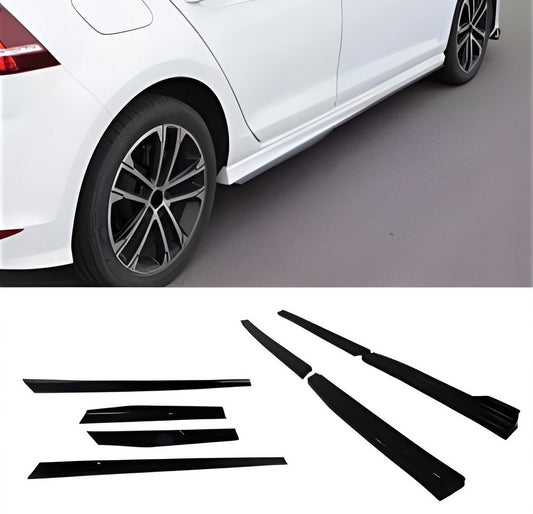 Side Skirts DPT V-4 (Gloss Black) for Volkswagen Golf 7/E-Golf 2012-2020 - image 1