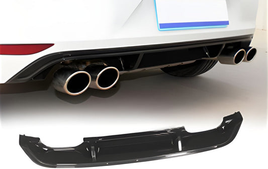 Rear Diffuser DPT V-5 (for R / R-Line, 2012-2017, Gloss Black) for Volkswagen Golf 7/E-Golf 2012-2020 - image 1