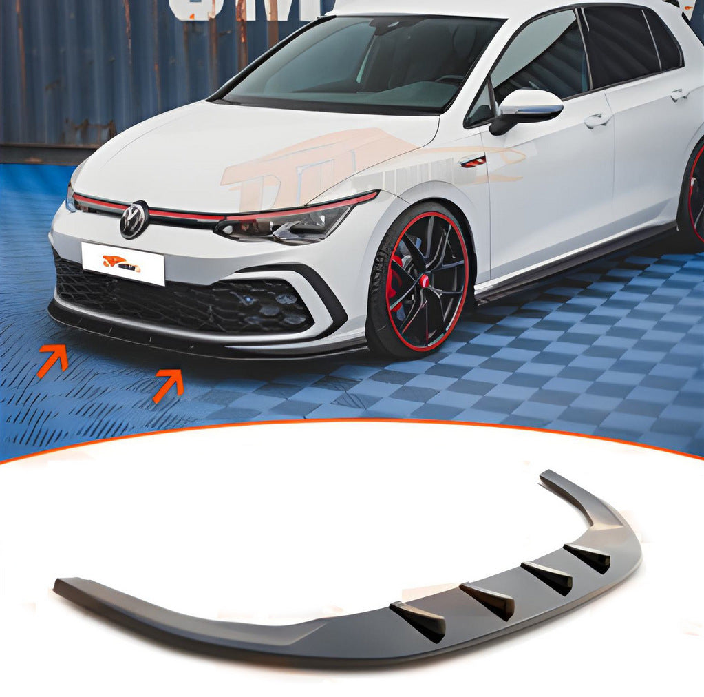 Front Lip Spoiler DPT (for GTI, Gloss Black) for Volkswagen Golf 8 2019- - image 1