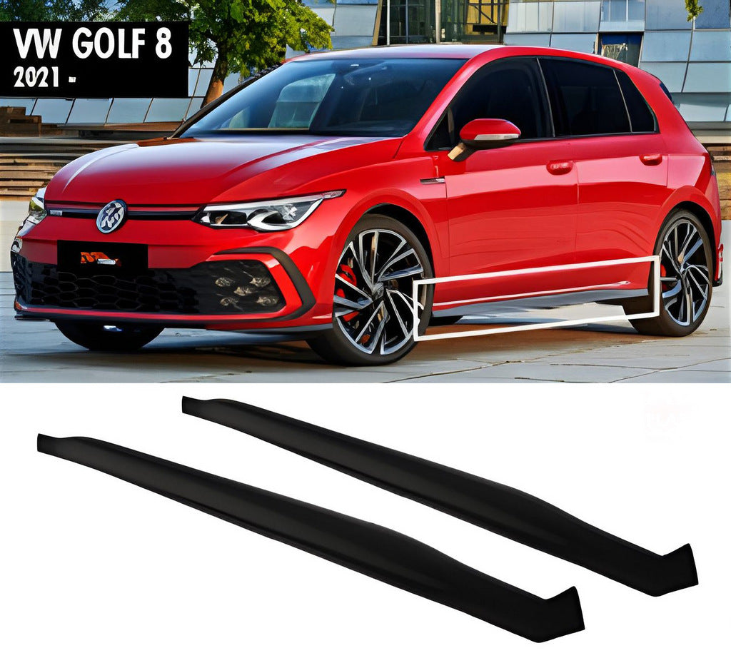 Side Skirts DPT V-2 (Gloss Black) for Volkswagen Golf 8 2019- - image 1