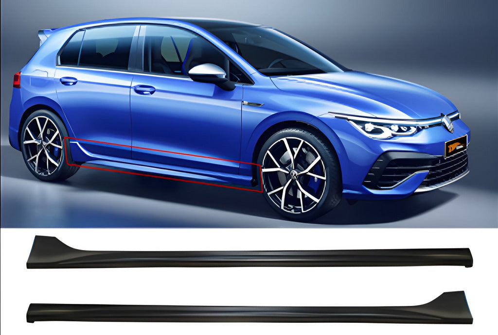 Side Skirts DPT V-3 (Primed for Painting) for Volkswagen Golf 8 2019- - image 1