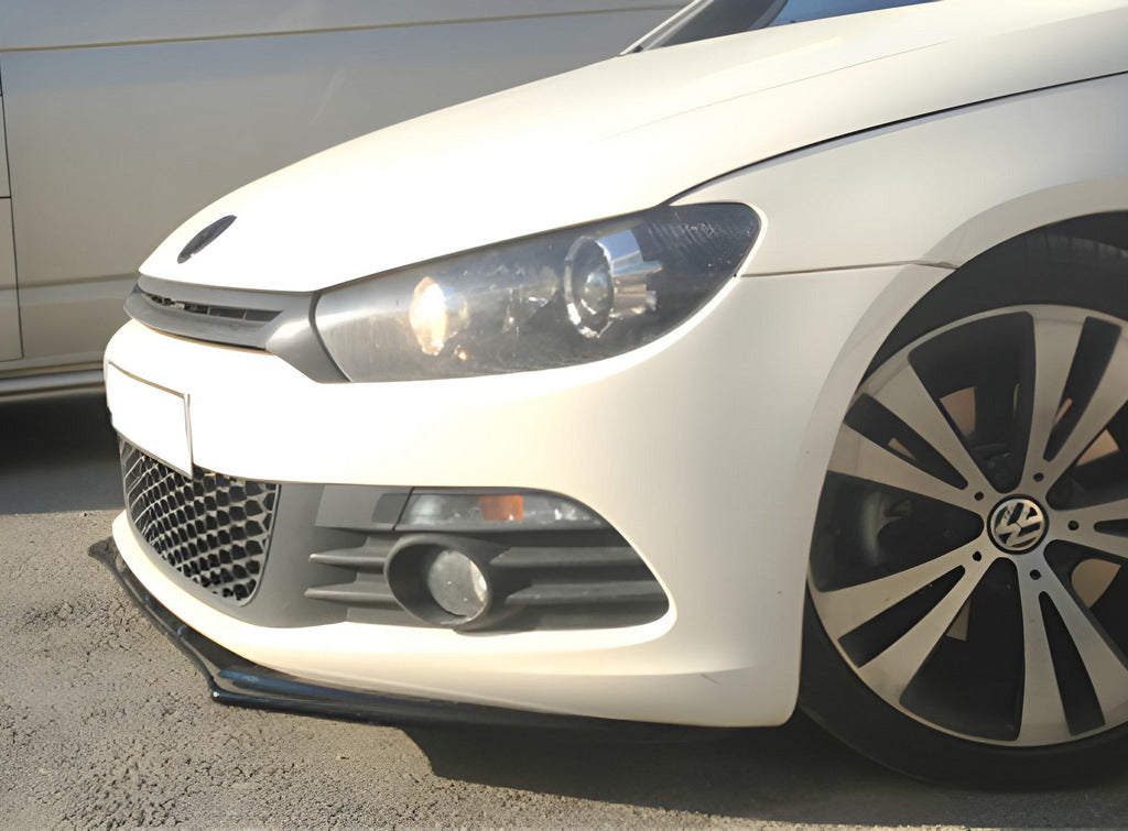 Front Lip Spoiler DPT (2008-2017, Gloss Black) for Volkswagen Scirocco 2008-2017 - image 1
