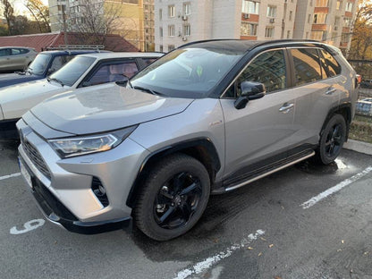 Side sills OEM V1A (2 pieces, aluminum) for Toyota Rav 4 2019- - Reelken Auto
