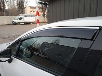 Window Deflectors with Chrome Trim (4 pcs, Sunplex Chrome) for Renault Clio V 2019- - image 5