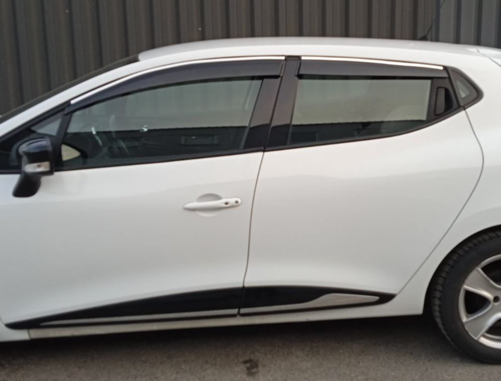 Window Deflectors with Chrome Trim (4 pcs, Sunplex Chrome) for Renault Clio V 2019- - image 2