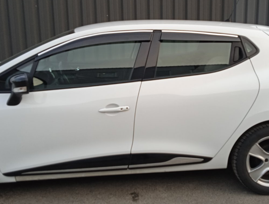 Window Deflectors with Chrome Trim (4 pcs, Sunplex Chrome) for Renault Clio V 2019- - image 2