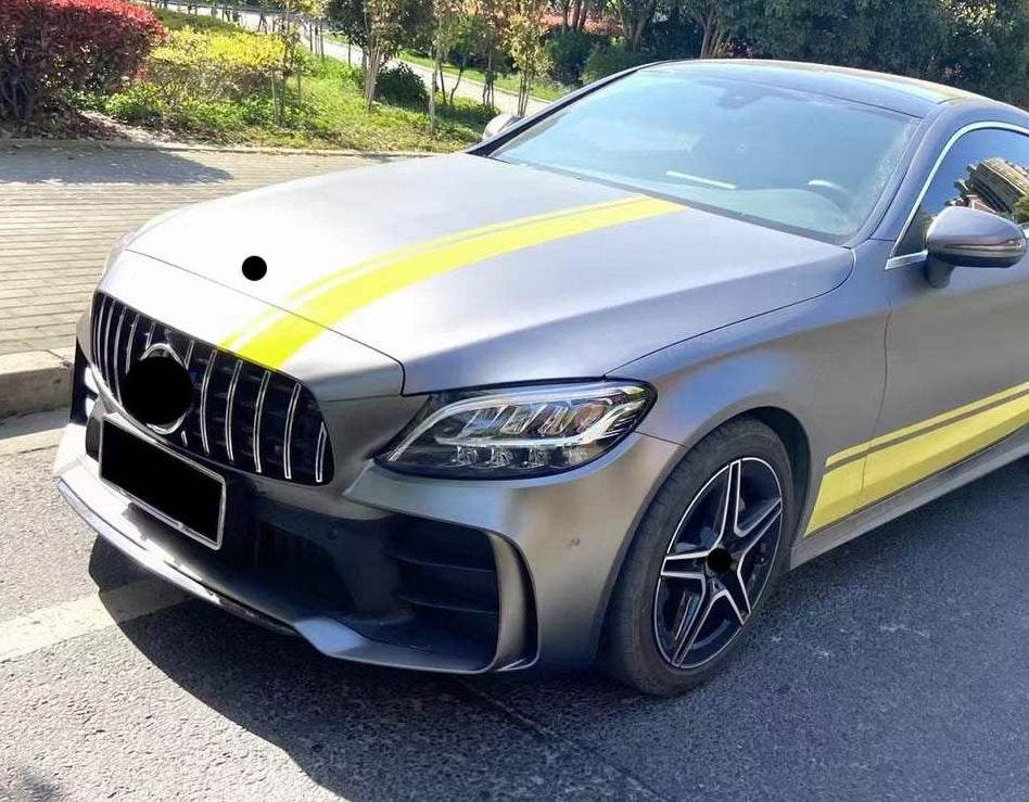 Body kit with full rear bumper (Black Mamba C63GT design) for Mercedes C-class W205 2014-2021 - Reelken Auto