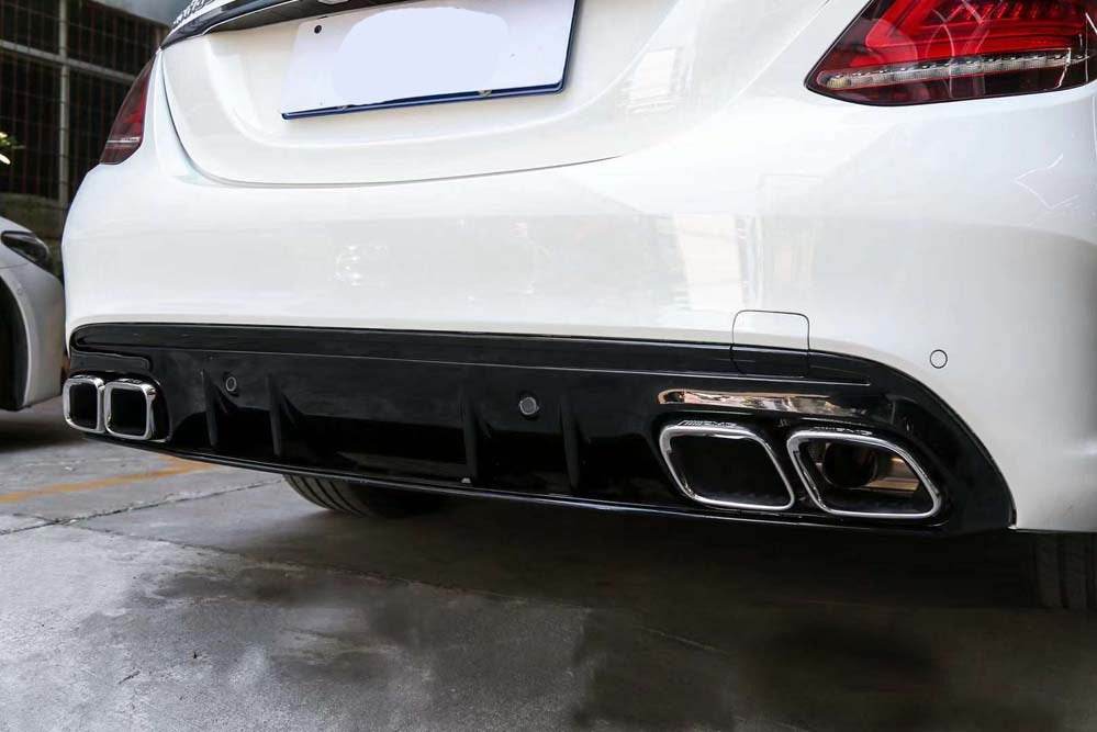 Body kit with diffuser (AMG C63-designs 2018-2021) for Mercedes C-class W205 2014-2021 - Reelken Auto