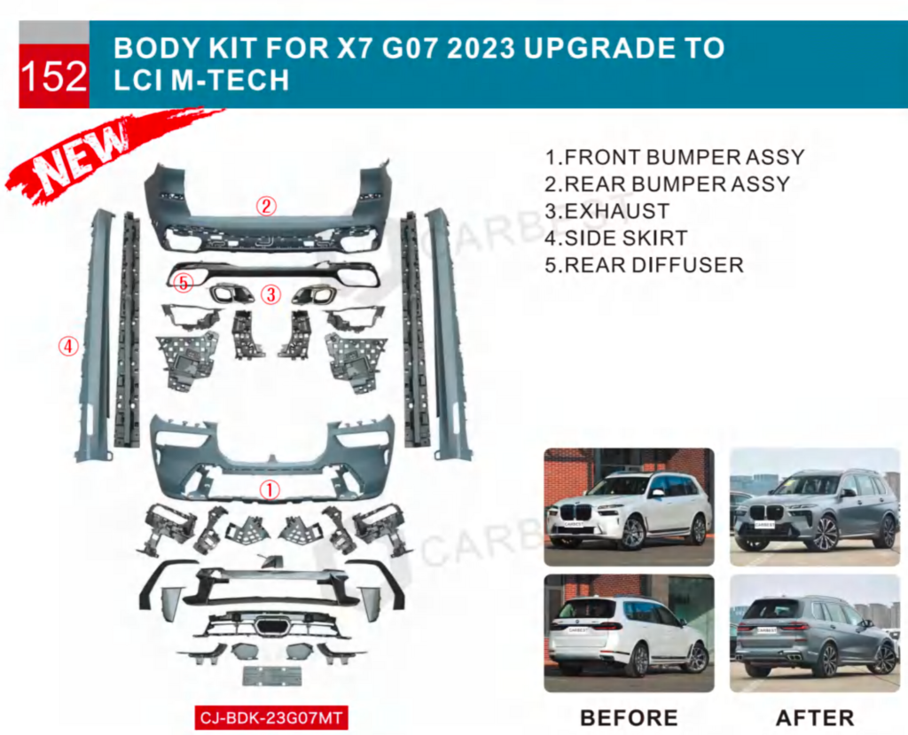 Body kit M-Performance (2023+) for BMW X7 G07 2019 - image 2