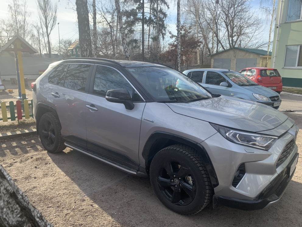 Side sills OEM V1A (2 pieces, aluminum) for Toyota Rav 4 2019- - Reelken Auto