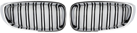 M-Look Kidney Grilles (for F34, Gloss Black with Chrome Trim) for BMW 3 Series F34 2013–2020 - image 2