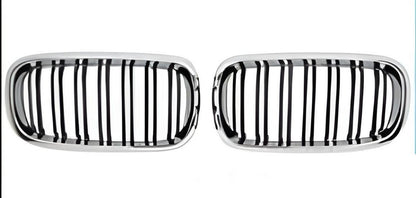 Kidneys M-Look (Gloss Black with Chrome Trim) for BMW X5 F15 2013-2018 - image 2