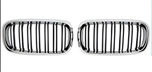 Kidneys M-Look (Gloss Black with Chrome Trim) for BMW X5 F15 2013-2018 - image 2