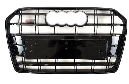 Front black grille S-Style (2014-2017) for Audi A6 C7 2011-2017 - image 1