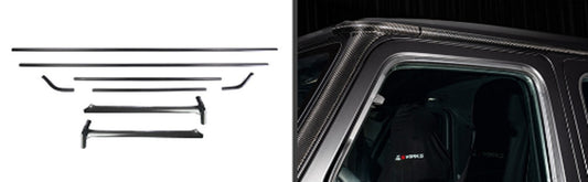 Carbon Covers for A-Pillars and Roof for Mercedes G сlass W465 2025- - image 2