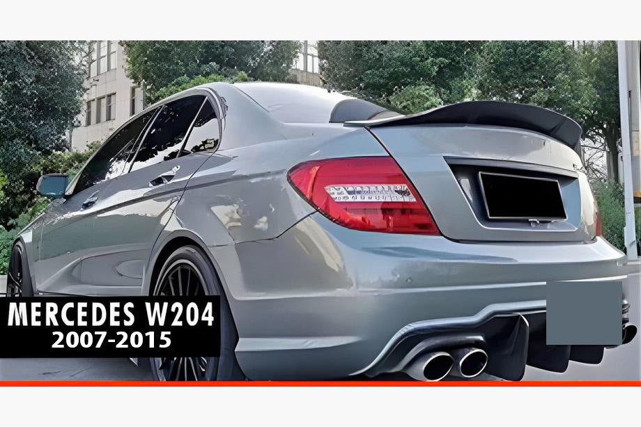 Spoiler DPT V-2 (Gloss Black) for Mercedes C-class W204 2007-2015 - image 1