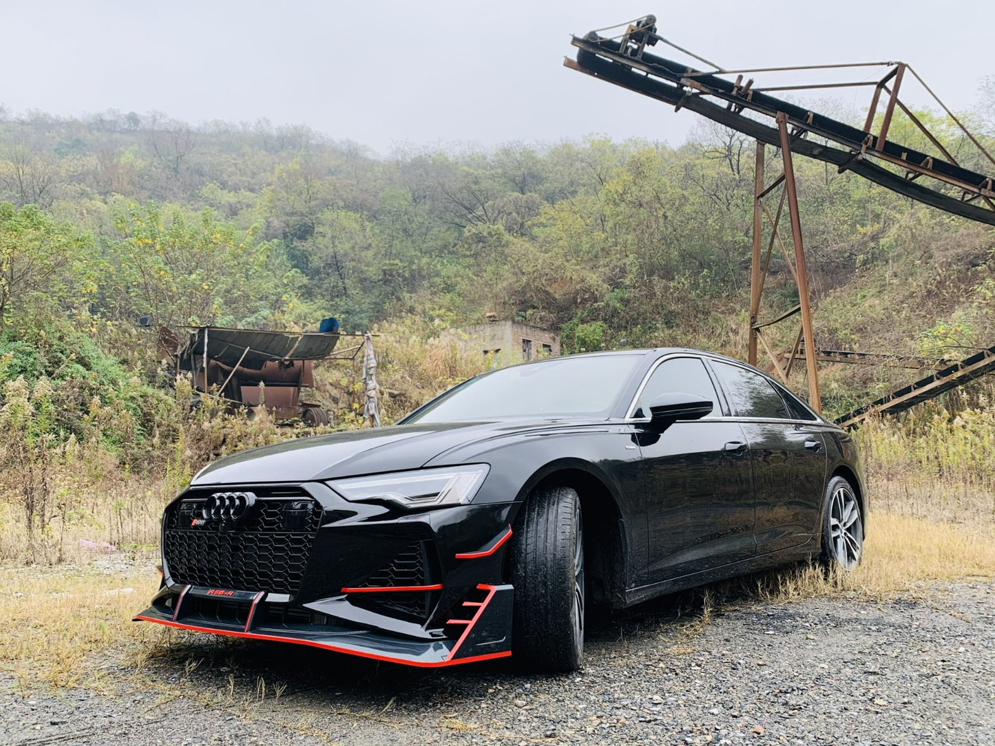 Front Bumper RS6-R Style for Audi A6 C8 2018- - image 1