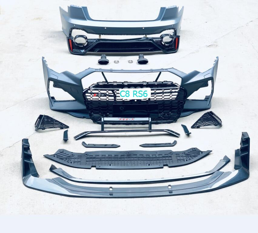 Front Bumper RS6-R Style for Audi A6 C8 2018- - image 3