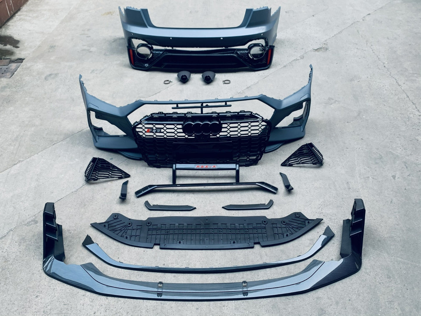 Front Bumper RS6-R Style for Audi A6 C8 2018- - image 5