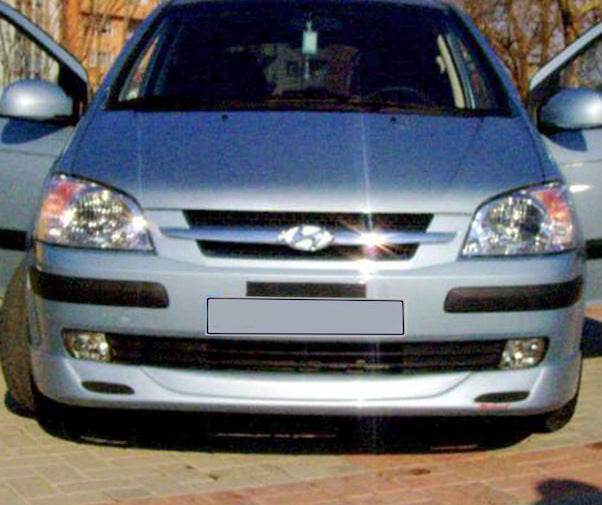 The front lower skirt (for painting) for Hyundai Getz - Reelken Auto