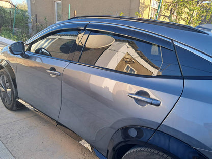 Window Deflectors with Chrome Trim Niken Luxury (4 pcs) for Nissan Ariya 2022- - image 1