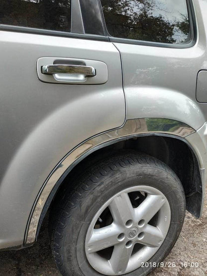 The pads on the arches (4 pieces, stainless steel) for Nissan X-trail T30 2002-2007 - Reelken Auto