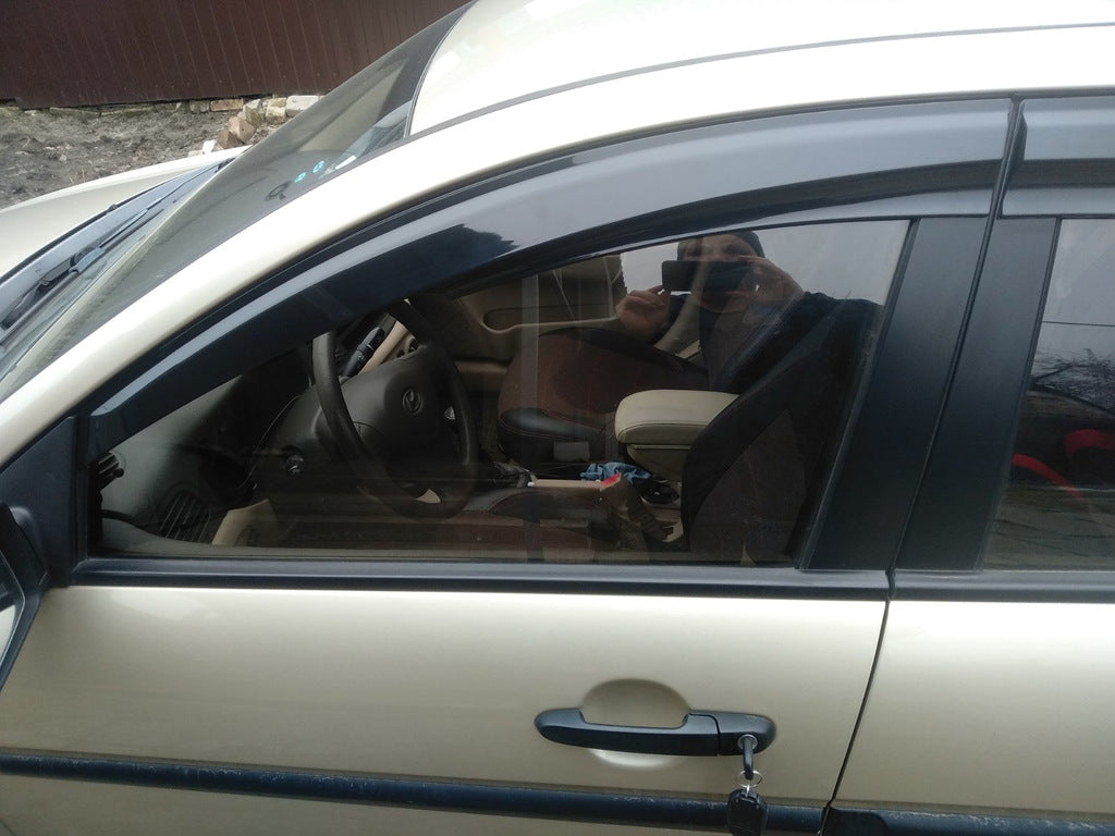 Window Deflectors (4 pcs, Sunplex Sport) for Hyundai Accent 2006-2010 - image 3