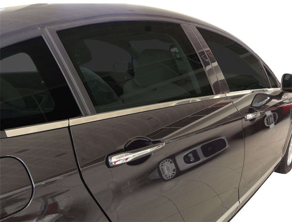 Bottom edging of glass (6 PCs, stainless.) for Citroen C-5 2008-2017 - image 1