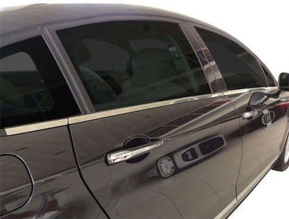 Bottom edging of glass (6 PCs, stainless.) for Citroen C-5 2008-2017 - image 1