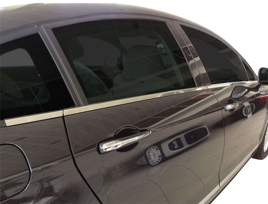 Bottom edging of glass (6 PCs, stainless.) for Citroen C-5 2008-2017 - image 1