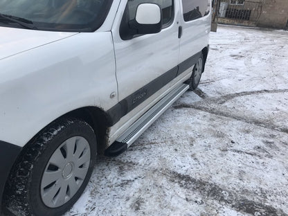 Side Steps Maya V2 (2 pcs, Aluminum) for Citroen Berlingo 1996-2008 - image 2