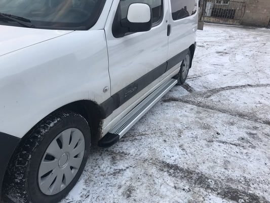 Side Steps Maya V2 (2 pcs, Aluminum) for Citroen Berlingo 1996-2008 - image 2