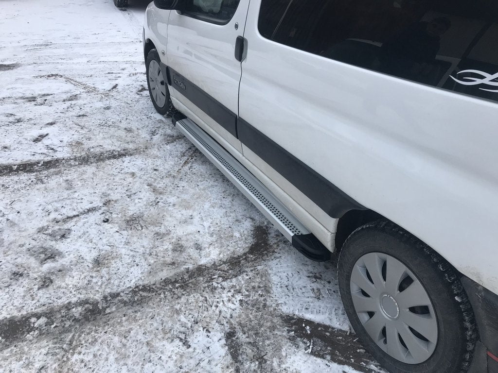 Side Steps Maya V2 (2 pcs, Aluminum) for Peugeot Partner 1996-2008 - image 2