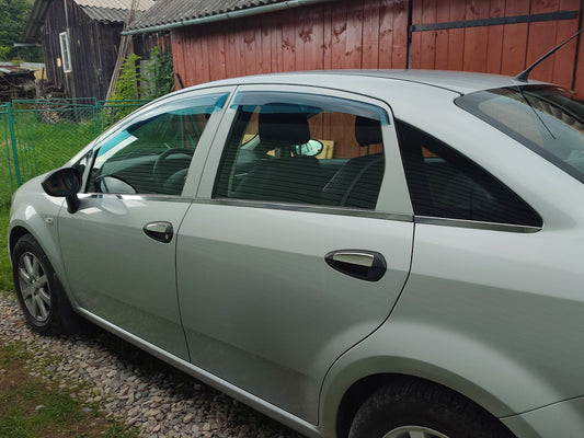 Covers for handles (4 pieces, stainless steel) for Fiat Linea 2006-2018 - image 2