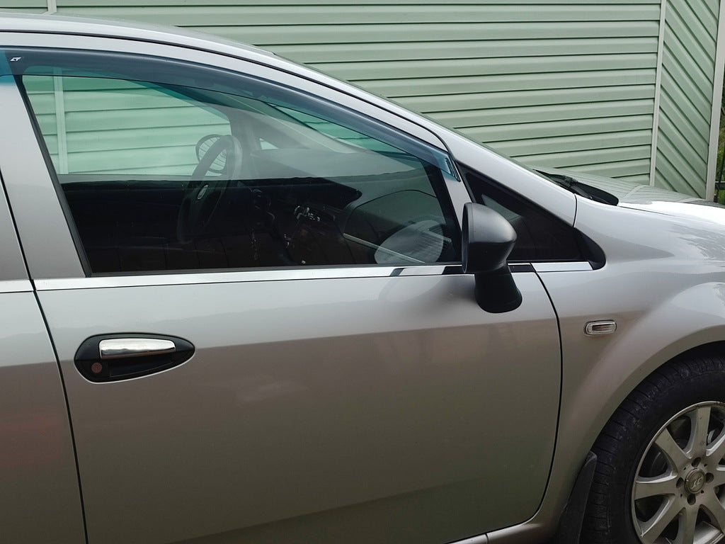 Chrome Door Handle Covers (4 pcs, Stainless Steel) for Fiat Linea 2006-2018 - image 1