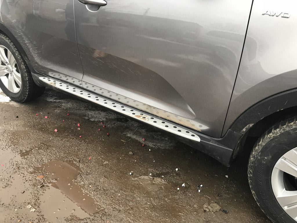 Side Steps Niken BMW-style (2 pcs, Aluminum) for Kia Sportage 2010-2015 - image 3