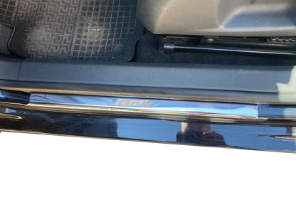 Carmos V1 Stainless Steel Door Sill Protectors for Volkswagen Golf 6 2008-2014 - image 3