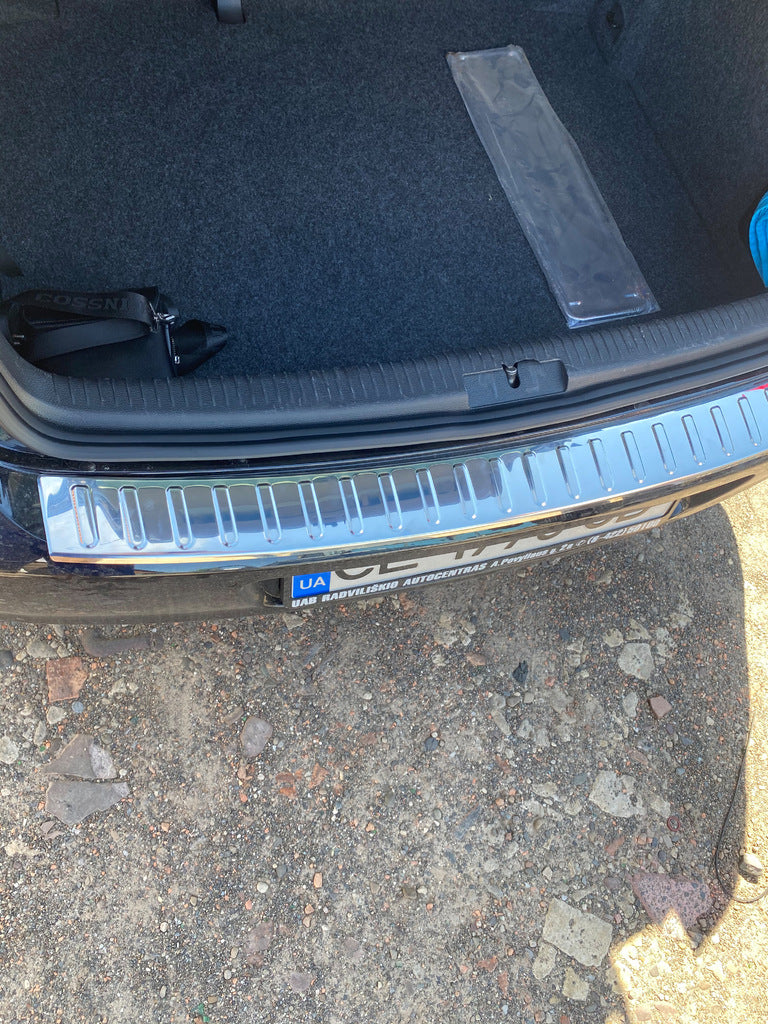 Rear Bumper Protector Carmos (HB, Stainless Steel) for Volkswagen Golf 6 2008-2014 - image 3