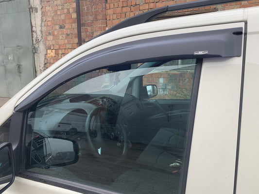 Window Deflectors (2 pcs, HIC) for Mercedes Vito W639 2004-2014 - image 1