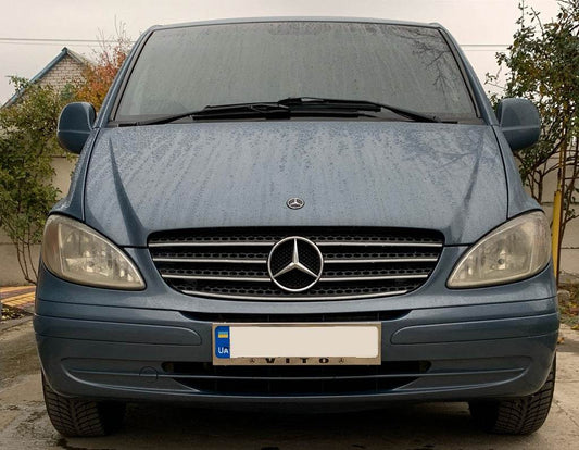 Frame for number chrome (1 pc, stainless steel) for Mercedes Vito W639 2004-2014 - Reelken Auto