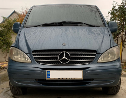 License Plate Frame Chrome (1 pc, Stainless Steel) for Mercedes Vito W639 2004-2014 - image 1