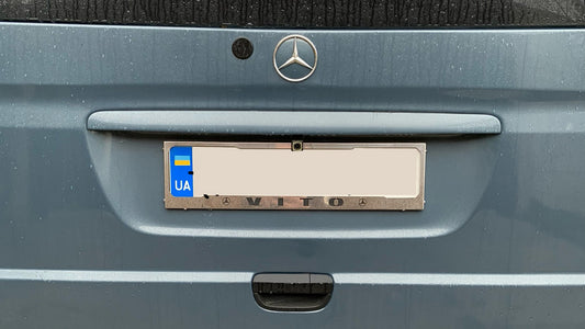License Plate Frame Chrome (1 pc, Stainless Steel) for Mercedes Vito W639 2004-2014 - image 2