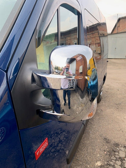 Mirror Covers (2 pcs, Plastic) for Nissan NV400 2010-2024 - image 1